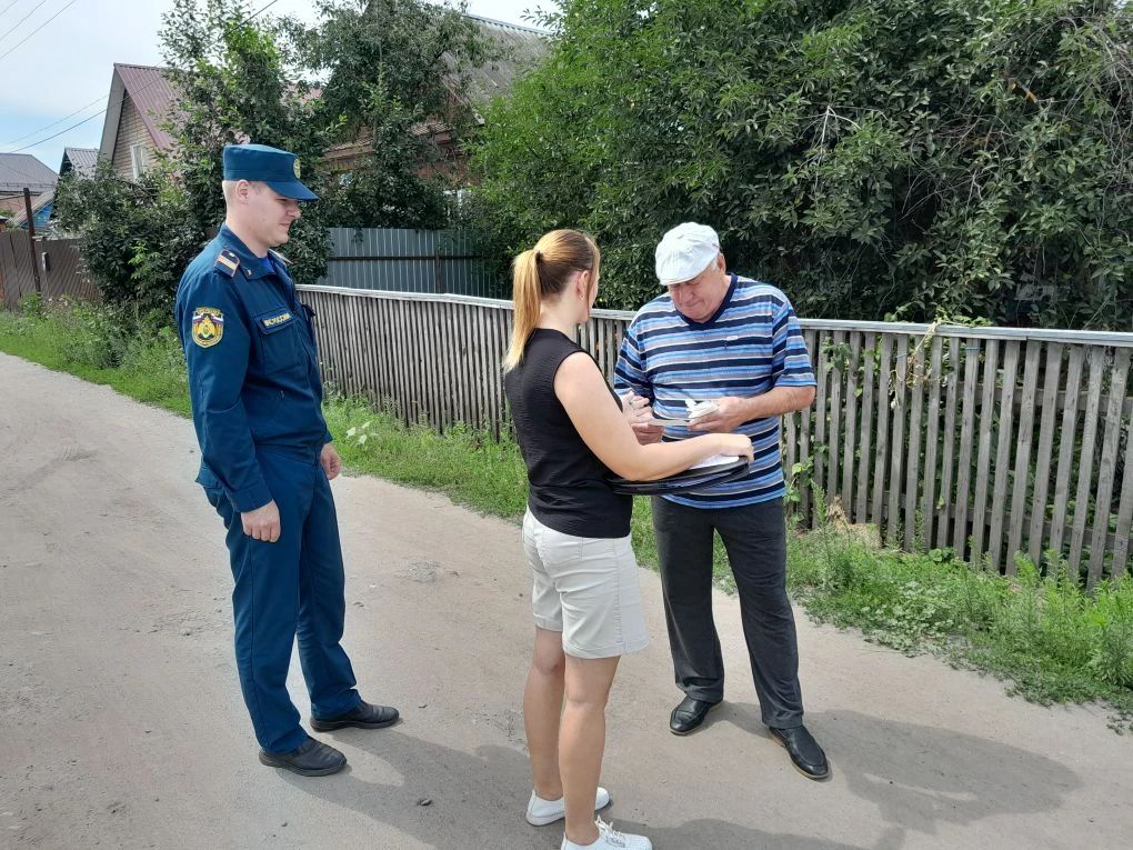 На территории города проводятся противопожарные рейды